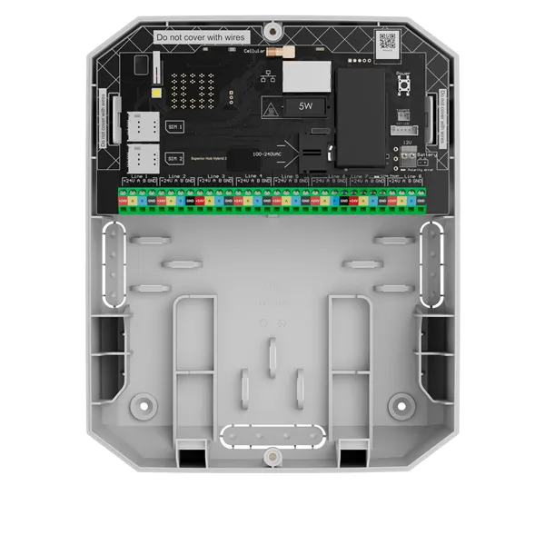 AJAX Superior Hub Hybrid 2, bílá