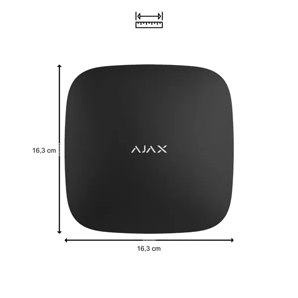 Ajax Hub 2 (2G), 2xSIM 2G, černý