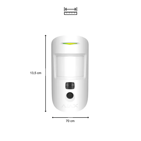 Ajax MotionCam (PhOD), bílý