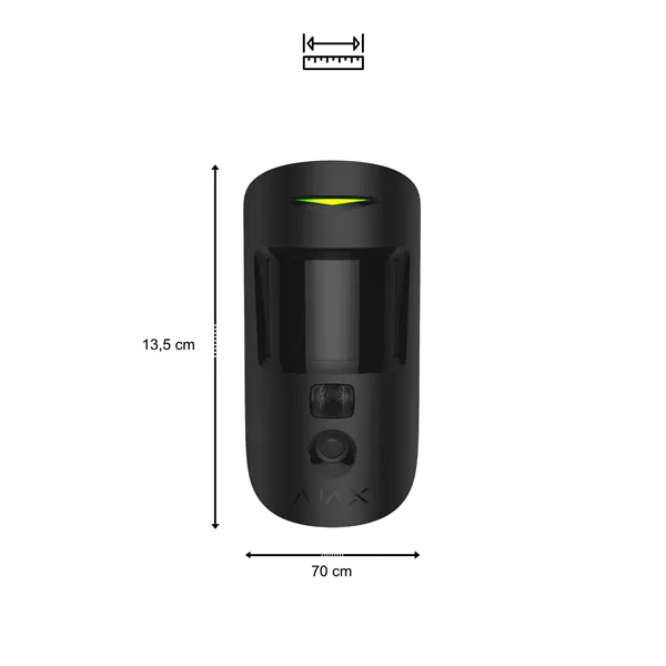 Ajax MotionCam, černý