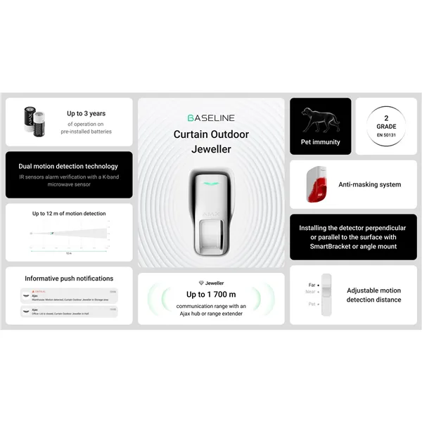 Curtain Outdoor, bílá