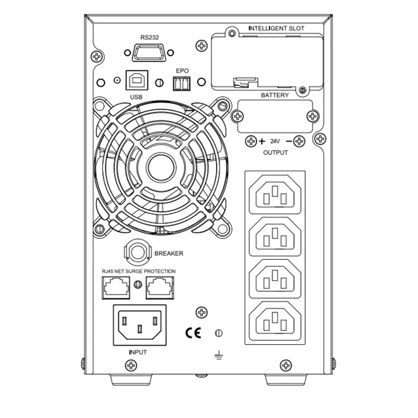 DS-UPS01K24-R/TS/EU/IEC(2YUPS,1YBatt)