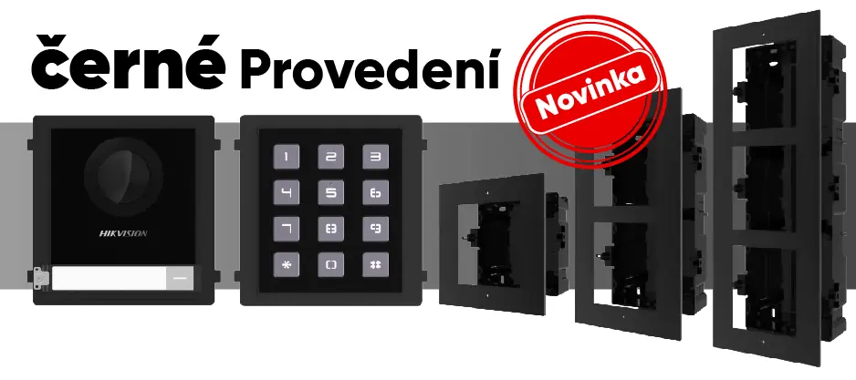 Nové černé komponenty interkomu
