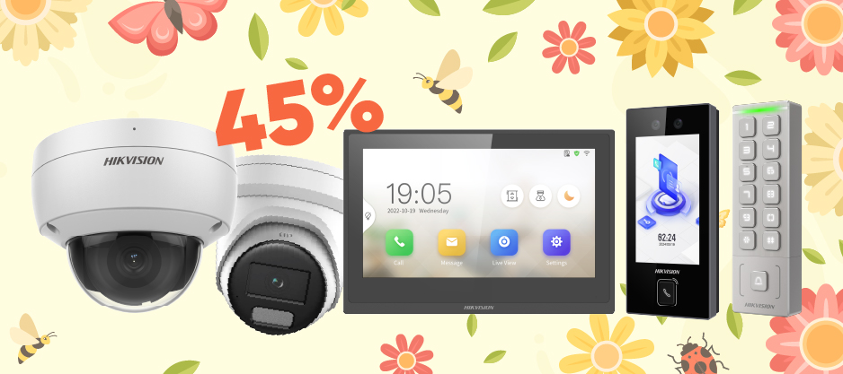 Vybrané produkty Hikvision s 45% slevou